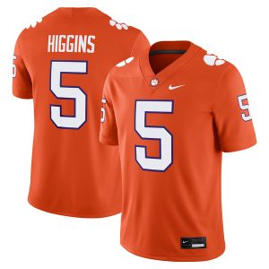 Tee Higgins Clemson Tigers Football Orange Home Jersey - All Stitched