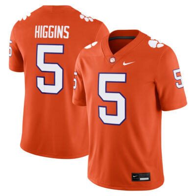 Tee Higgins Clemson Tigers Football Orange Home Jersey - All Stitched