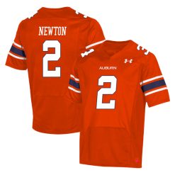 Cam Newton Auburn Tigers Football Orange Alternate Jersey - All Stitched