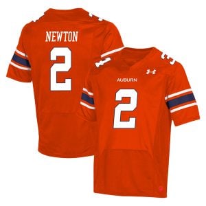 Cam Newton Auburn Tigers Football Orange Alternate Jersey - All Stitched