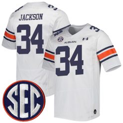 Bo Jackson Auburn Tigers Football White Away Jersey - All Stitched