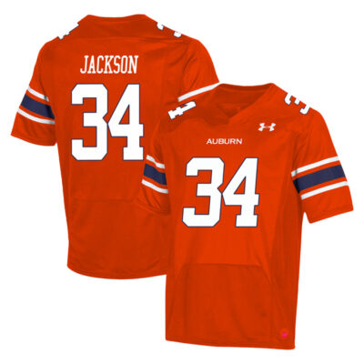 Bo Jackson Auburn Tigers Football Orange Alternate Jersey - All Stitched