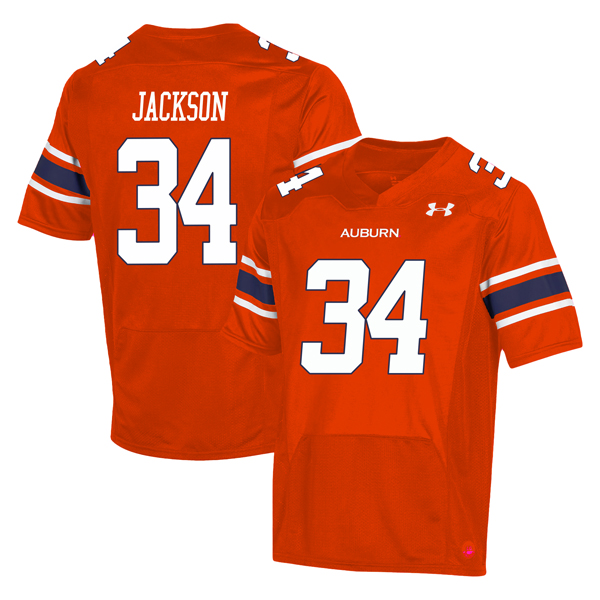 Bo Jackson Auburn Tigers Football Orange Alternate Jersey - All Stitched