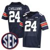 Cadillac Williams Auburn Tigers Football Navy Home Jersey - All Stitched