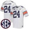 Cadillac Williams Auburn Tigers Football White Away Jersey - All Stitched