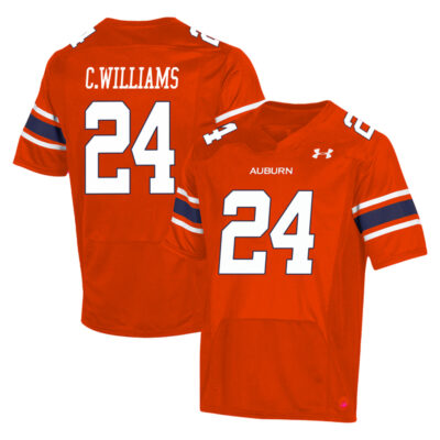 Cadillac Williams Auburn Tigers Football Orange Alternate Jersey - All Stitched