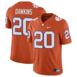 Brian Dawkins Clemson Tigers Football Orange Home Jersey w/ ACC Patch - All Stitched
