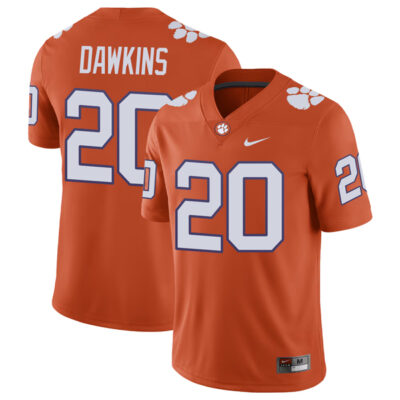 Brian Dawkins Clemson Tigers Football Orange Home Jersey w/ ACC Patch - All Stitched