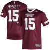 Dak Prescott Mississippi State Bulldogs Football Maroon Alumni Jersey - All Stitched