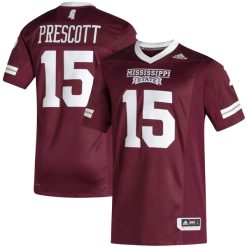 Dak Prescott Mississippi State Bulldogs Football Maroon Alumni Jersey - All Stitched