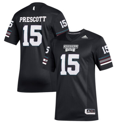 Dak Prescott Mississippi State Bulldogs Football 2019 Special Black Premier Jersey - All Stitched