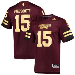 Dak Prescott Mississippi State Bulldogs Football 2019 Special Maroon Premier Jersey - All Stitched