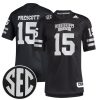 Dak Prescott Mississippi State Bulldogs Football Black Premier Strategy Jersey - All Stitched