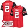 Zack Moss Utah Utes Football Red Home Game Jersey - All Stitched