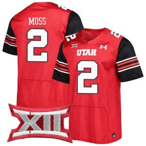 Zack Moss Utah Utes Football Red Home Game Jersey - All Stitched