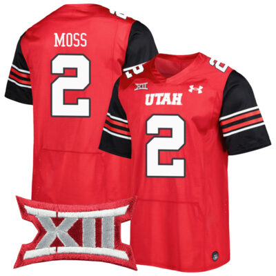 Zack Moss Utah Utes Football Red Home Game Jersey - All Stitched