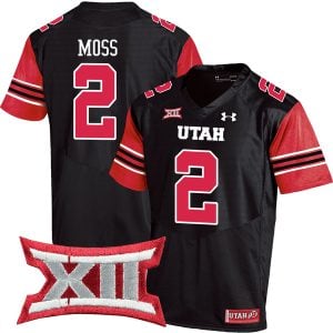 Zack Moss Utah Utes Football Black Alternate Game Jersey - All Stitched