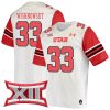 Mitch Wishnowsky Utah Utes Football White Away Game Jersey - All Stitched