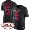 Christian McCaffrey Stanford Cardinal Football Black Alternate Game Jersey - All Stitched