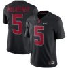 Christian McCaffrey Stanford Cardinal Football Black Alternate Game Jersey - All Stitched