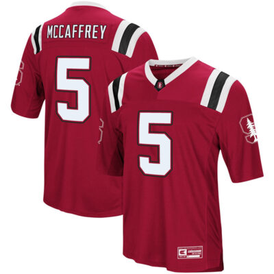 Christian McCaffrey Stanford Cardinal Football Cardinal Colosseum Foos Ball Jersey - All Stitched