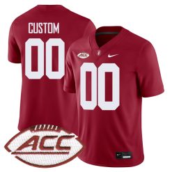 Custom Stanford Cardinal Football Cardinal Home Game Jersey - All Stitched