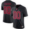 Custom Stanford Cardinal Football Black Alternate Game Jersey - All Stitched