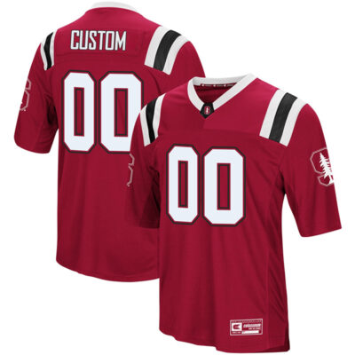 Custom Stanford Cardinal Football Cardinal Colosseum Foos Ball Jersey - All Stitched