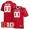 Custom Indiana Hoosiers Football Crimson Home Game Jersey - All Stitched