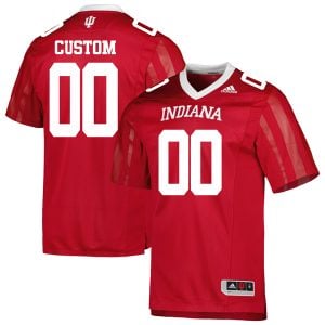 Custom Indiana Hoosiers Football Crimson Home Game Jersey - All Stitched