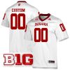 Custom Indiana Hoosiers Football White Away Game Jersey - All Stitched