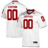 Custom Indiana Hoosiers Football White Away Game Jersey - All Stitched