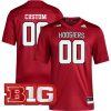 Custom Indiana Hoosiers Football Crimson Premier Jersey - All Stitched