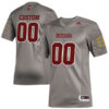 Custom Indiana Hoosiers Football Grey Premier Strategy Jersey - All Stitched