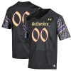 Custom Northwestern Wildcats Football Black Gothic Alternate Jersey - All Stitched