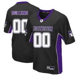 Custom Northwestern Wildcats Football Black Colosseum Max Power Jersey - All Stitched