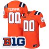 Custom Illinois Fighting Illini Football Orange Home Jersey - All Stitched