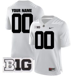 Custom Purdue Boilermakers Football White Away Game Jersey - All Stitched