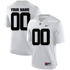 Custom Purdue Boilermakers Football White Away Game Jersey w/ B1G Patch - All Stitched