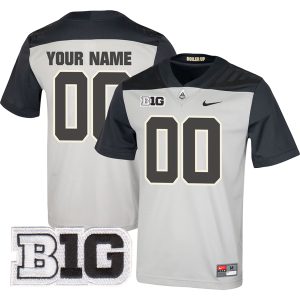 Custom Purdue Boilermakers Football Grey Untouchable Jersey - All Stitched
