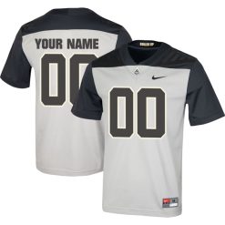 Custom Purdue Boilermakers Football Grey Untouchable Jersey w/ B1G Patch - All Stitched