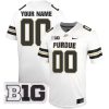 Custom Purdue Boilermakers Football White Untouchable Jersey - All Stitched