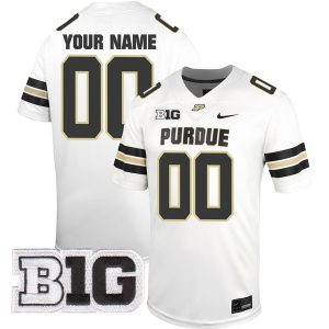 Custom Purdue Boilermakers Football White Untouchable Jersey - All Stitched