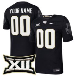 Custom UCF Knights Football Black Home Game Jersey - All Stitched