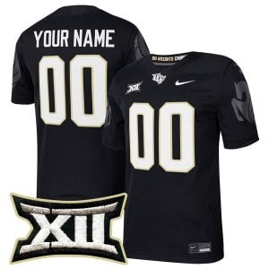 Custom UCF Knights Football Black Home Game Jersey - All Stitched