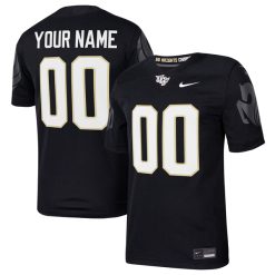 Custom UCF Knights Football Black Home Game Jersey - All Stitched