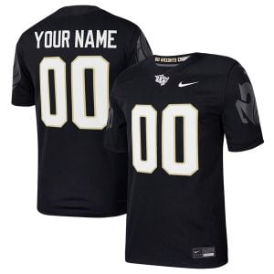 Custom UCF Knights Football Black Home Game Jersey - All Stitched