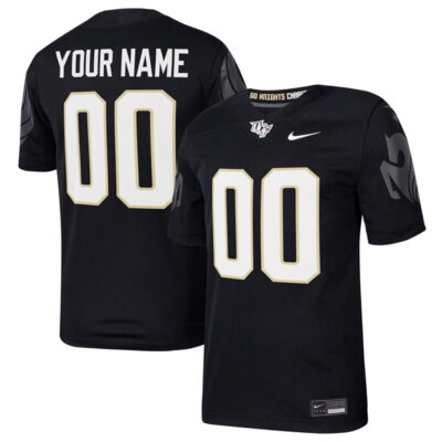 Custom UCF Knights Football Black Home Game Jersey - All Stitched