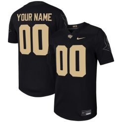 Custom UCF Knights Football Black Untouchable Jersey - All Stitched