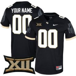 Custom UCF Knights Football Black Jersey - All Stitched